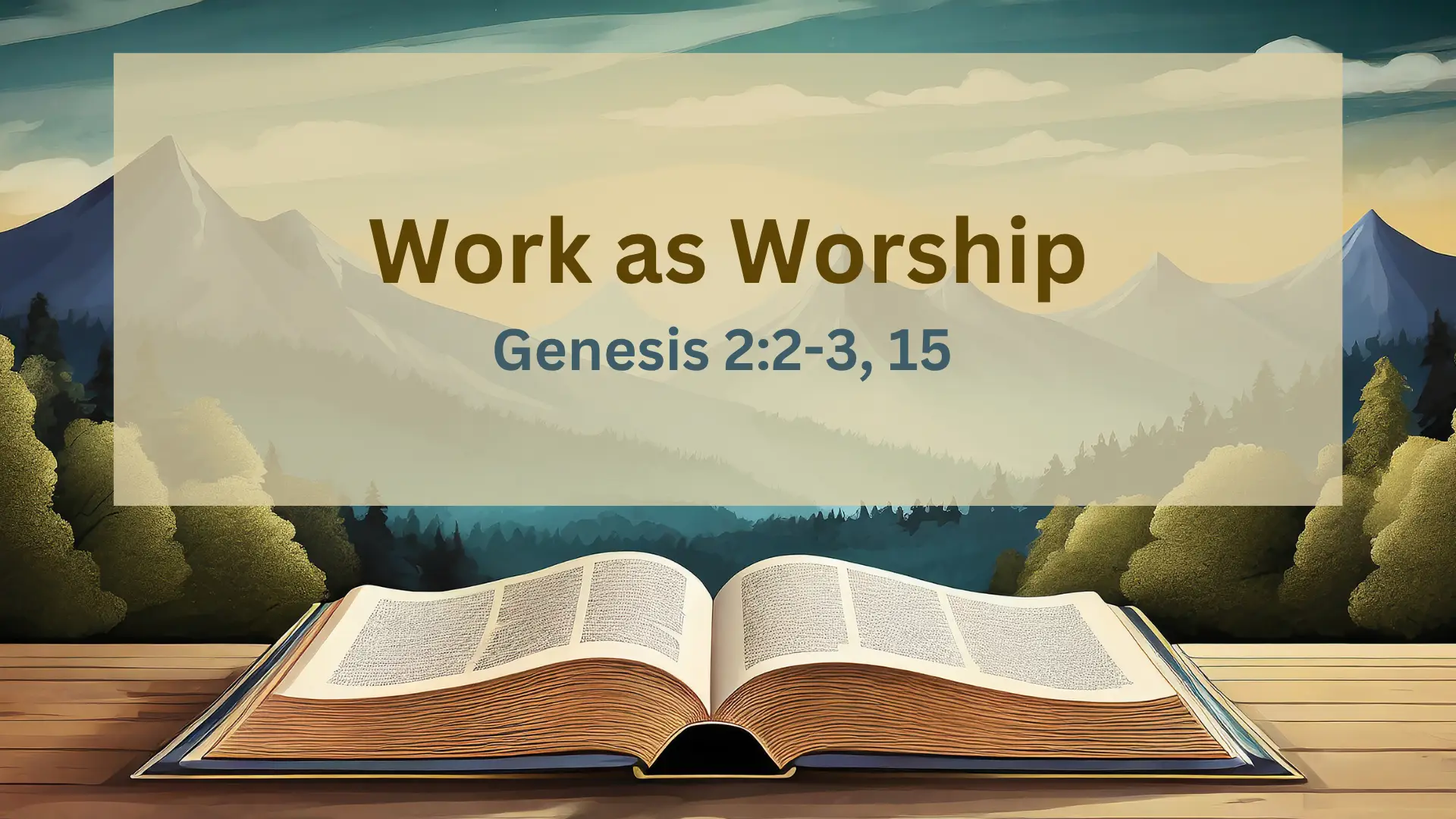 Work as Worship