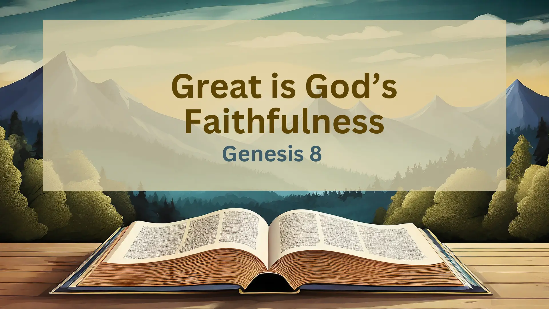 Great is God’s Faithfulness